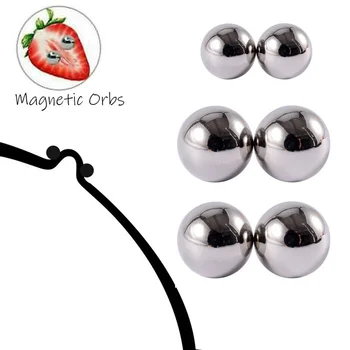 1Pair Ultra Silný Magnet Piercing Bradavky Ženy Gule Svorky Silné Magnetické Klitorisu Otroctva Sexy Piercing pre Pár