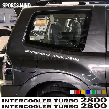 2 X Intercooler Turbo 2800 Auto Nálepky Odtlačkový Automobily Auto Styling Pre Mitsubishi Delica L300 Pajero Shogun Príslušenstvo