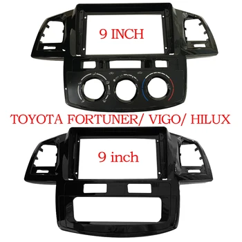 9 Palcový panel autorádia Pre Toyota Fortuner Hilux 2005-2014 DVD, Stereo Rám Doska Adaptér Montáž Dash Inštalácia Rámu Orezania