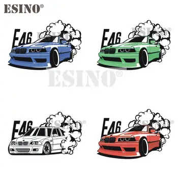 Auto Styling Tvorivé Zábavné E46 Drifting Nálepky Cartoon PVC Odtlačkový Nepremokavé Vzor Vinyl Pre BMW E46 320i 330I 340i M3