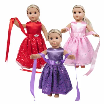 Bábiky Oblečenie 15 Princezná Šaty Pre 18-Palcové American Doll Dievčatá a 43 cm Reborn Baby Doll,Naša Generácia Príslušenstvo deti Hračka Darček
