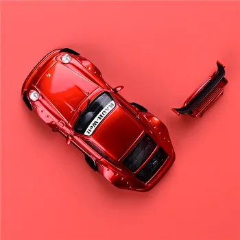 CM Model 1/64 Pors RWB 911 993 Kovové Červené modely Áut Diecast Supercar Pretekárske Auto Darček pre Chlapcov, Dievčatá do vitrínky