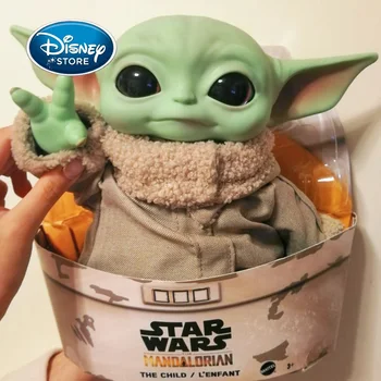 Disney 11 palcový PVC Yoda Obrázok Grogu Plyšové Akcie Obrázok Hračky Anime Yoda Dieťa Bábiky Darčeky Deti Hračky