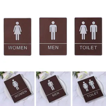 Doska Kúpeľne, Toalety Loo samolepiace koženka WC Dvere Doska Man&Žena Značku Wc Známky Nálepky