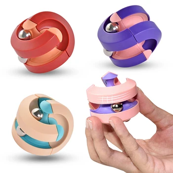 Guľôčky Obežnej dráhe Prsta Infinity Spinner Pinball Track Top Fidget Hračky pre Dospelých, Deti Dekompresný Autisme ADHD Proti Stresu