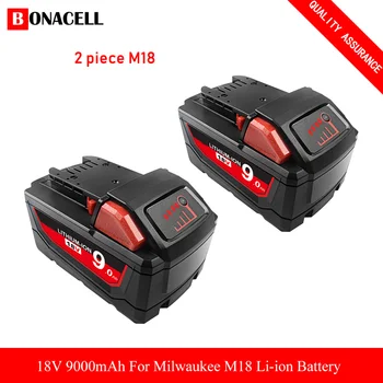M18 18V 9.0 Ah Náhradnú Lítium-Iónová Batéria pre Milwaukee M18 M18B Batéria Kompatibilná s 48-11-1820 48-11-1850 48-11-1828 Z5