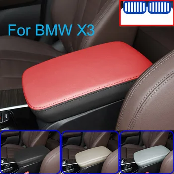 Originálne Kožené Interiéru Vozidla stredovej Konzoly Opierkou obal Pre BMW X3 F25 E83 G01 X4 F26 G02 Série 1 7 740I E81 E82 E87 X1
