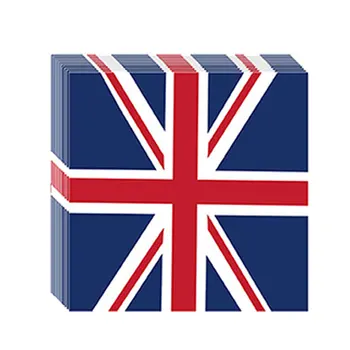 Union Jack Dosky, Poháre A Servítky Nastaviť 16pcs Británie Papierové Taniere Poháre A Servítky Britskou Vlajkou Dekorácie Pre Športové Podujatia